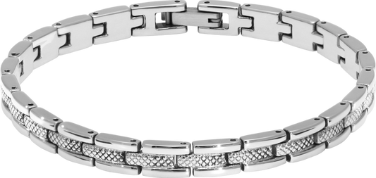 SANTORINI: STEEL BRACELET 6MMX21CM ADJUSTABLE.