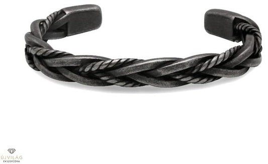 SLAVE: BRACELET, VINTAGE STEEL. 9MM. ONE SIZE.