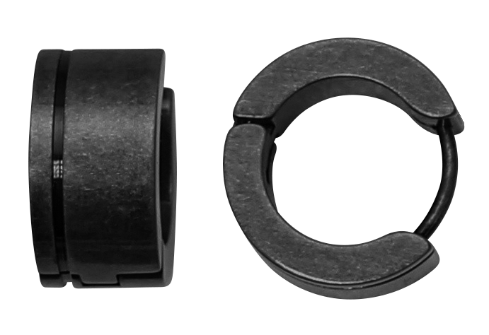 SHAMAN: VINTAGE STEEL EARRINGS, 9MM. RRP $65/PAIR.