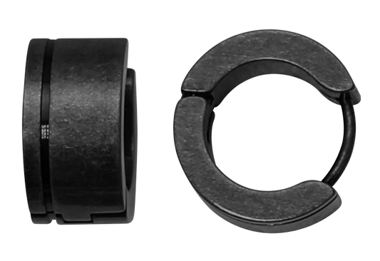SHAMAN: VINTAGE STEEL EARRINGS, 9MM. RRP $65/PAIR.
