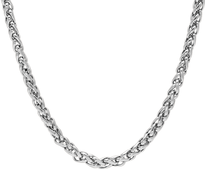 CONQUEST: Necklace Steel 4mm Steel 55cm. Adjustable