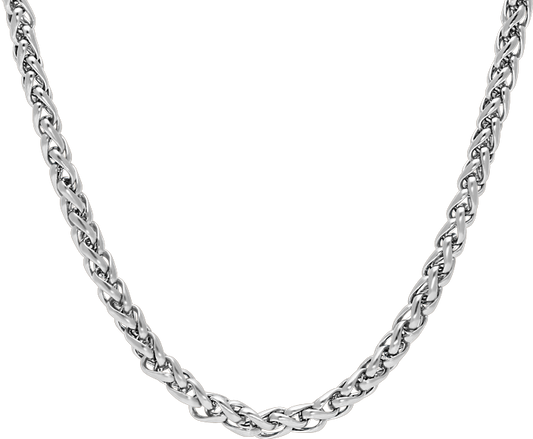 CONQUEST: Necklace Steel 4mm Steel 55cm. Adjustable