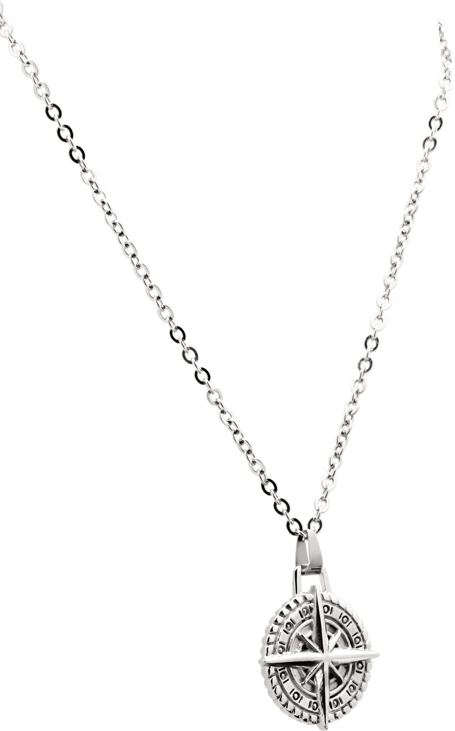 CAP HORN: PENDANT. Steel pendant 25x20mm, chain 50 cm. Adjustable.
