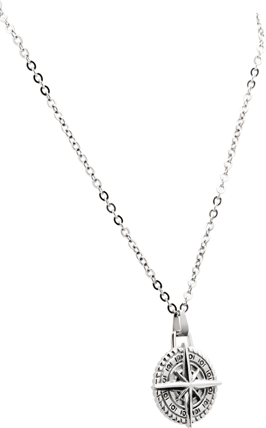 CAP HORN: PENDANT. Steel pendant 25x20mm, chain 50 cm. Adjustable.